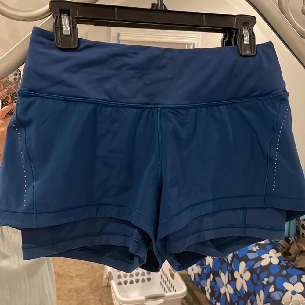 Blue lululemon shorts. Good condition.